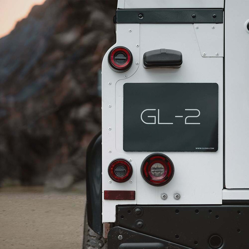 GL-104-GL2-RD1 - GL-2 LED Tail Light Set for Land Rover Defender - Red Lens Version - by Glohh Image 1