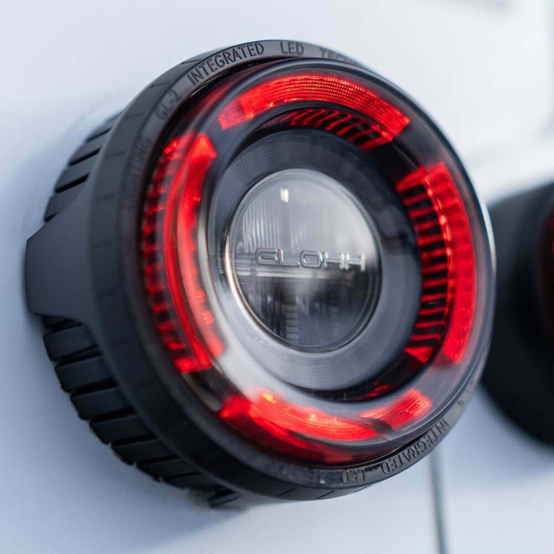 GL-104-GL2-RD1 - GL-2 LED Tail Light Set for Land Rover Defender - Red Lens Version - by Glohh Image 3