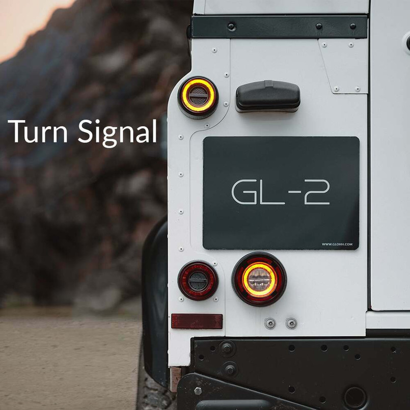 GL-104-GL2-RD1 - GL-2 LED Tail Light Set for Land Rover Defender - Red Lens Version - by Glohh Image 4