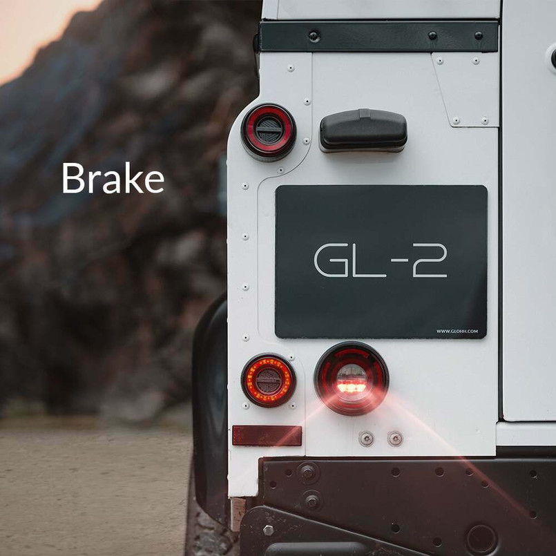GL-104-GL2-RD1 - GL-2 LED Tail Light Set for Land Rover Defender - Red Lens Version - by Glohh Image 5