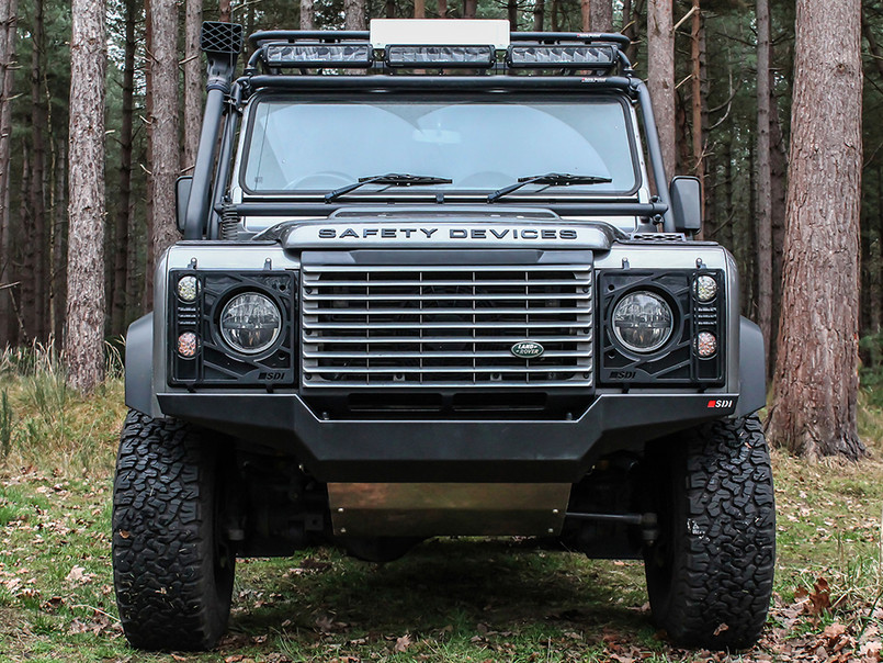 DA3801 - Stepped Non-Winch Front  Bumper - Defender 1983-2016 - by Safety Devices Image 4