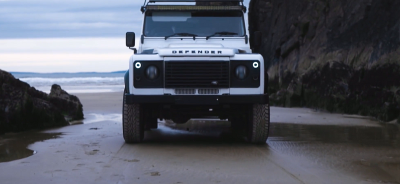 GL-103-GL2-BS1F - GL-2X LED Front Indicator and Side Light Set for Land Rover Defender 1990-2016 - Tinted Lens Version - by Glohh Image 7