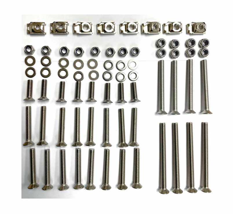 BKDHSSS1 - Stainless Steel Counter Sunk Head Bolt Kit - Front and 2nd Row Door Hinges - Defender 1987-2016 - by DDS Image 1