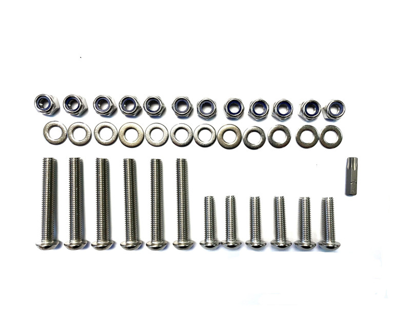 BKDHRSS2 - Stainless Steel Torx Head Bolt Kit - Safari Rear Door Hinges - Defender Puma TDCi - by DDS Image 1