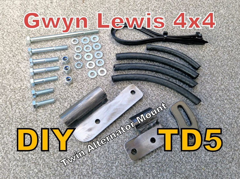 GL1284 - TD5 Engine DIY Twin Alternator Mount - For Defender and Discovery 2 Image 1