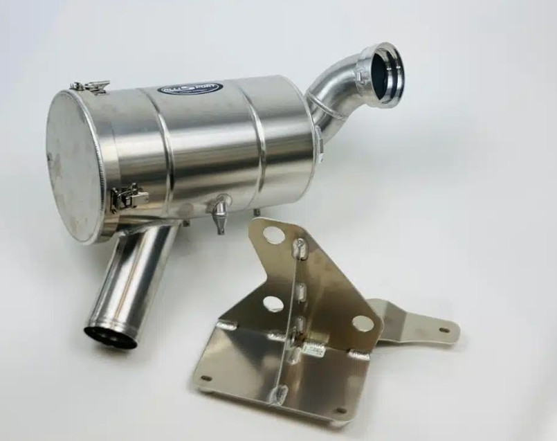 AS100 - High-Flow Aluminium Cylinder Air Filter Housing for TD5 Defender Land Rover - By Allisport Image 1