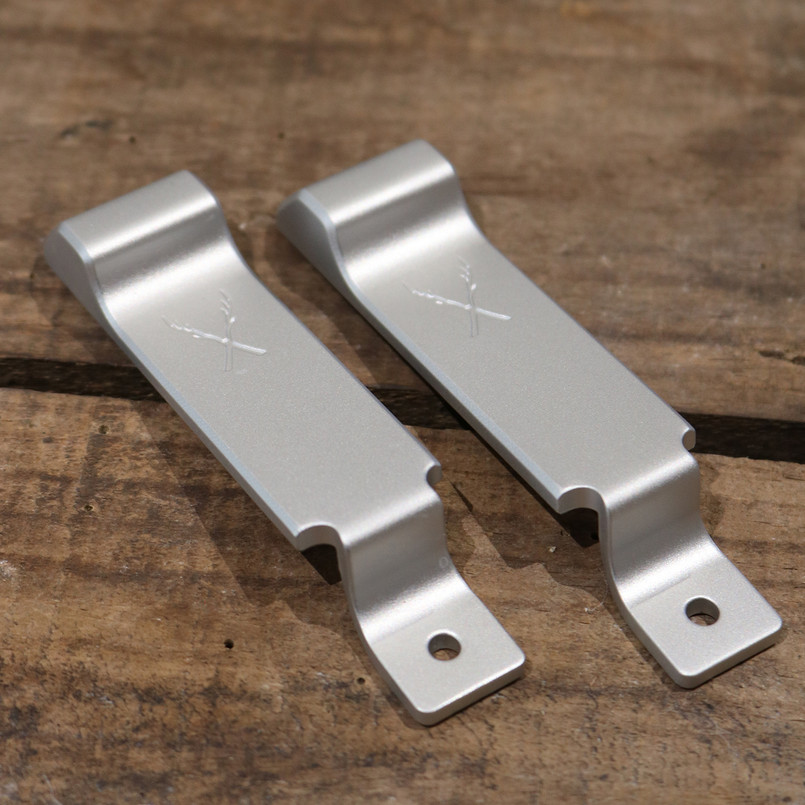EXT014-183 - Billet Aluminium Interior Door Lock Pin - Silver (Pair) - by Exmoor Trim Image 1