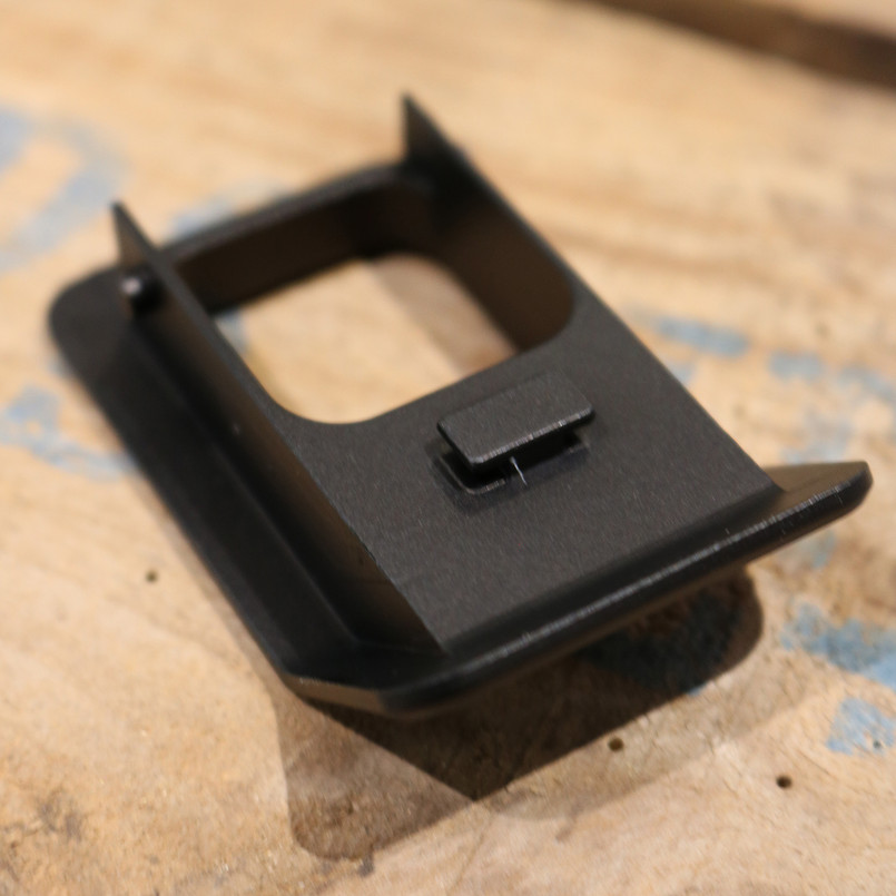 EXT014-180 - Billet Aluminium Interior Door Lock Pin Surrounds -Black (Pair) - by Exmoor Trim Image 6