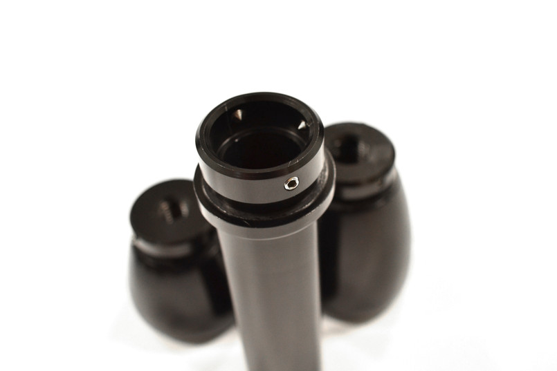 EXT014-19 - Lode Lane Solihull Black Alloy LT77 Premium Gaiter and Gear Shift Knob Set - Leather - White Stitch - by Exmoor Trim Image 7