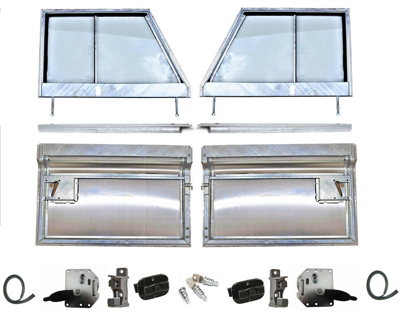 LRC10845 - Defender Front and Tailgate Half Door Conversion Kit - Pair of Front Doors to Fit Series 3 Doors to your Defender - Half Tailgate Door - All Fixings Included Image 7