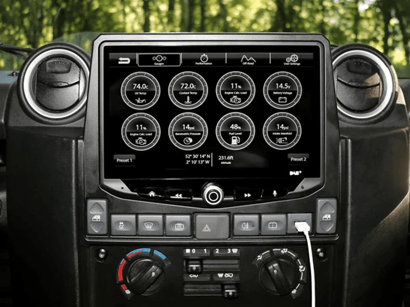 DA3868 - Stinger HEIGH10 Double DIN Radio, GPS, Bluetooth, OBD, USB and Android Audio Unit - Land Rover Defender Puma TDCi - Fits 2012-2016 (Can be fitted to 2007-2011 Models) Image 8