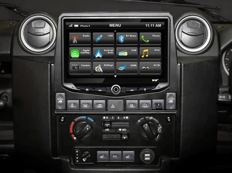 DA3868 - Stinger HEIGH10 Double DIN Radio, GPS, Bluetooth, OBD, USB and Android Audio Unit - Land Rover Defender Puma TDCi - Fits 2012-2016 (Can be fitted to 2007-2011 Models) Image 12