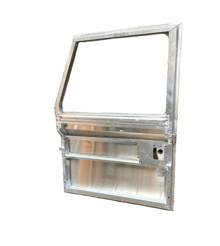 LR8702O/S - R/H Lift Up Handle Front Door - Galvanised Frame Aluminium Skin - Defender 1984-1986 Image 2