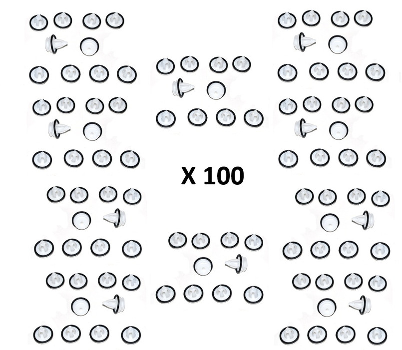 LR013135X - BULK BUY - 100 x Multi Use Trim Clip for Land Rover and Range Rover - Has Multiple Applications Image 1