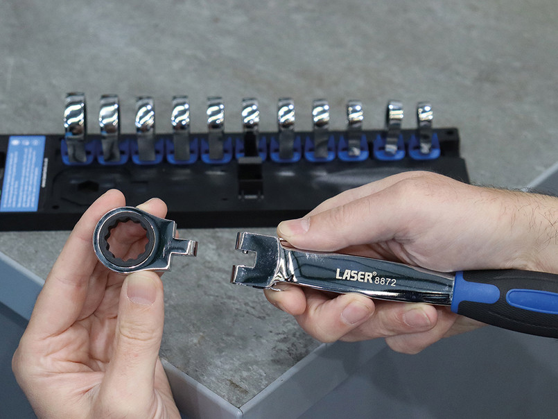 DA7590 - Multi-Head Ratchet Spanner Set - by Laser Image 2