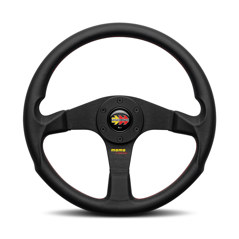 VMCO2BLK351PR - MOMO Corse 2.0 Steering Wheel - The Original Corse Steering Wheel From The 1990's Has Been Re-Styled And Re-Launched For 2026 Image 1