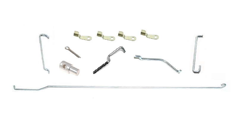 JWP5022 - Front Push Button Door Full Link Rod Kit - Left Hand - Land Rover Defender 1983-2016 Image 1