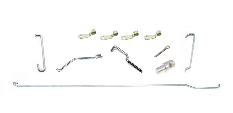JWP5021 - Front Push Button Door Full Link Rod Kit - Right Hand - Land Rover Defender 1983-2016 Image 1