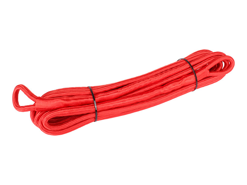 TF3346 - TERRAFIRMA 10m x 11mm RED SYNTHETIC WINCH EXTENSION ROPE Image 1