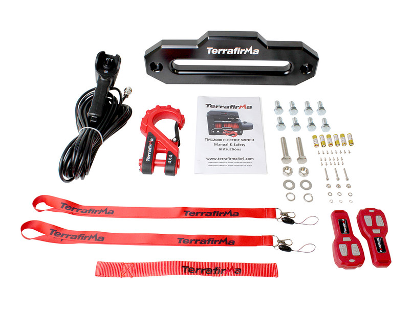 TF3360 - TERRAFIRMA TWIN MOTOR HIGH SPEED 12000LB WINCH WITH 50M SYNTHETIC ROPE Image 4