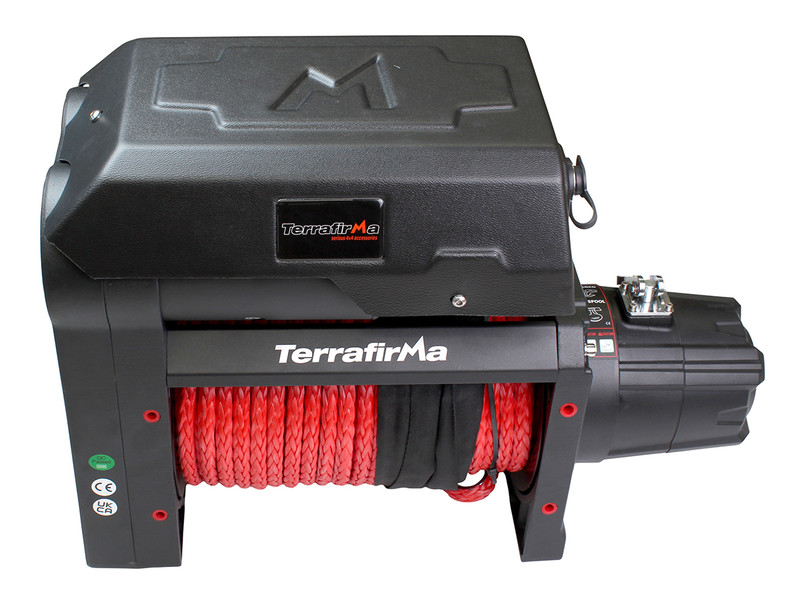 TF3360 - TERRAFIRMA TWIN MOTOR HIGH SPEED 12000LB WINCH WITH 50M SYNTHETIC ROPE Image 1