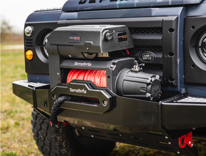 TF3360 - TERRAFIRMA TWIN MOTOR HIGH SPEED 12000LB WINCH WITH 50M SYNTHETIC ROPE Image 1