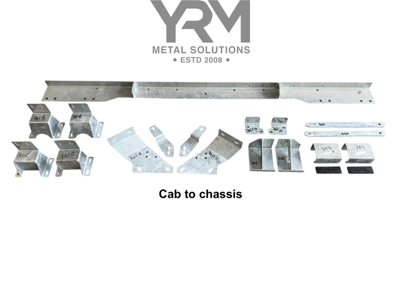 YRM511 - Galvanised Body to Chassis Brackets Kit - Land Rover Defender 110 2 Door Hi-Cap - by YRM Image 2