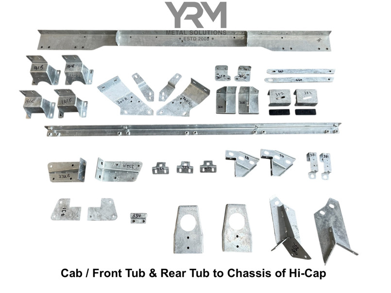 YRM511 - Galvanised Body to Chassis Brackets Kit - Land Rover Defender 110 2 Door Hi-Cap - by YRM Image 1