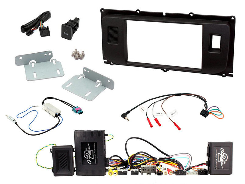 CTKLR12 - Double DIN Installation Kit - Land Rover Evoque (2011-2014) - For Vehicles with Fibre Optic Amplifiers Image 1