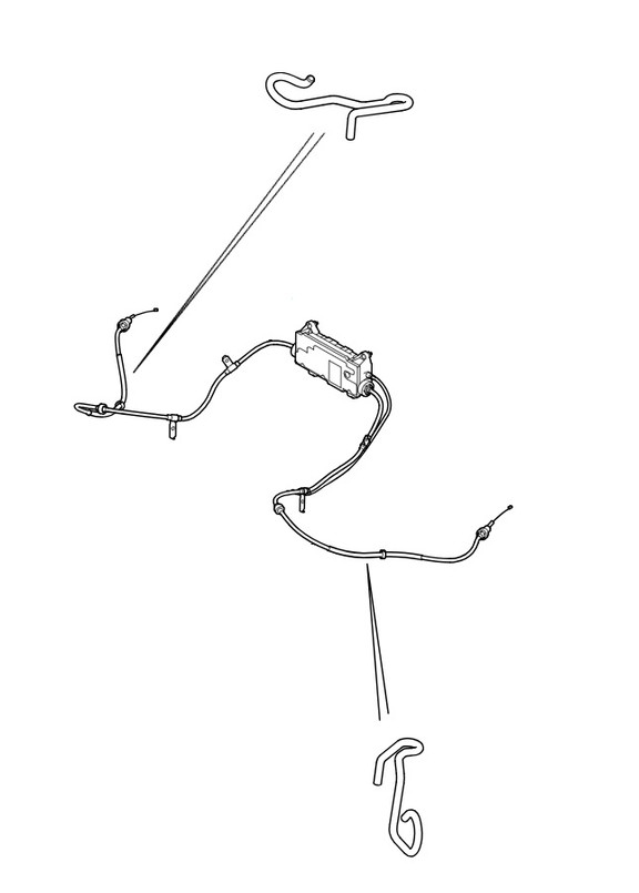 LRC10980 - Right and Left Handbrake Cable Kit - Land Rover Discovery 3, Discovery 4 and Range Rover Sport Image 2