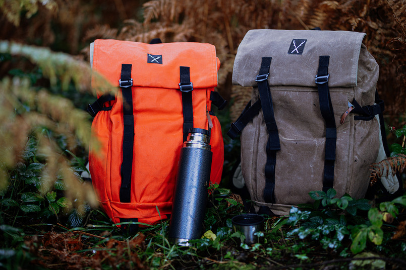 EXT551 - Waxed Canvas Ruck Sack with Black Straps - by Exmoor Trim - Various Colours Available Image 6