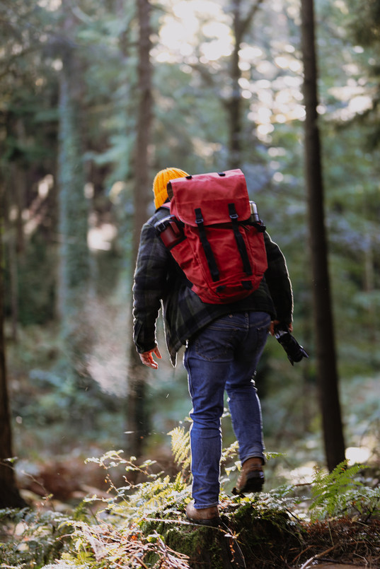 EXT551 - Waxed Canvas Ruck Sack with Black Straps - by Exmoor Trim - Various Colours Available Image 7