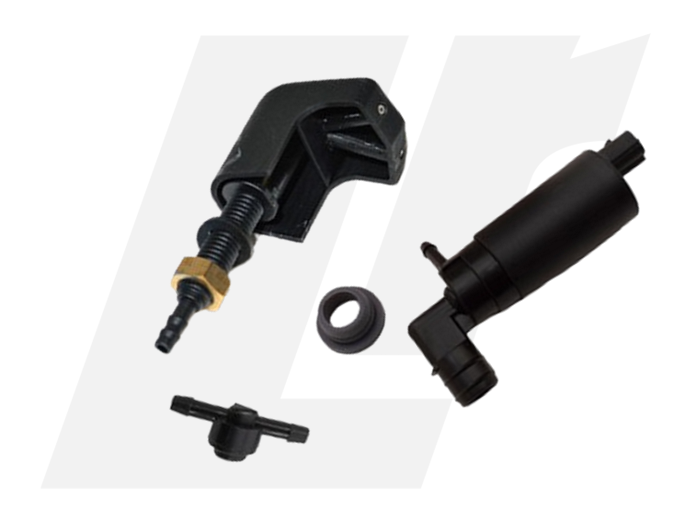 LRC11047 - Front Windscreen Twin Nozzle Washer Jet Kit - Land Rover Defender Image 1