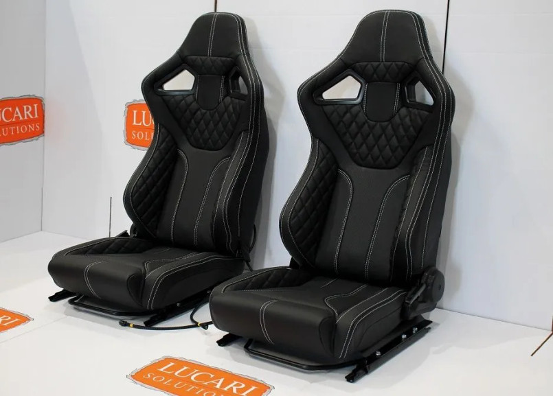 LRI1167 - Pair of RXI Low Base White Stitch Front Seats for LAND ROVER DEFENDER 90/110 Image 14