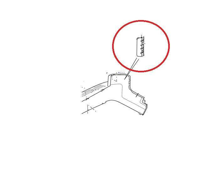 DQL000081 - Right Hand Vertical Rear Bumper Bracket for Land Rover Discovery 3 & 4 Image 1