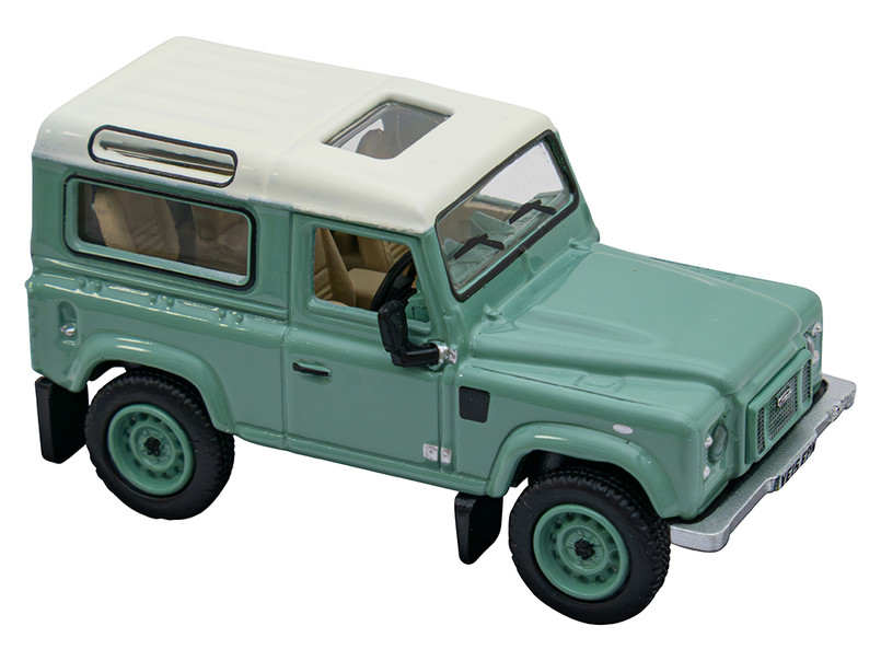 DA5571 - Land Rover Defender 90 - Heritage / Grasmere Green - Diecast 1:76 Scale Model Image 1