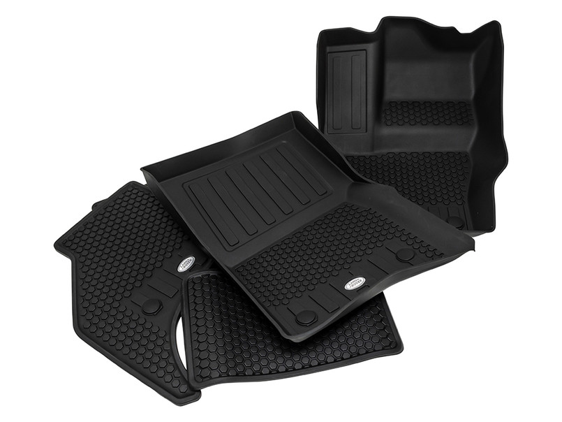 VPLLE0047 - Front & Rear Deep Sided Rubber Mat Set - Defender 110 2020 onwards - Left Hand Drive - without 3rd Row - Genuine Land Rover Image 4