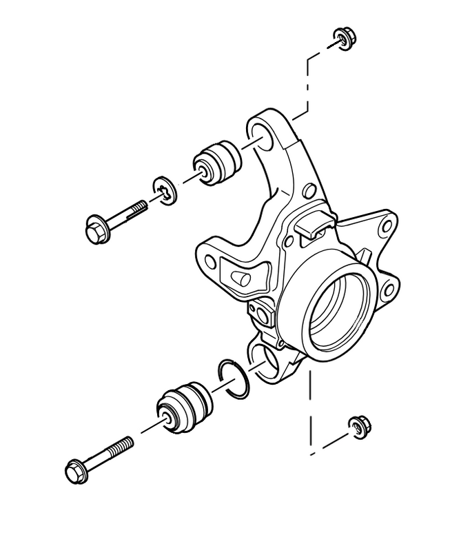 LRC11095 - Rear Axle Knuckle Rose Joint Bush Kit - L322 Range Rover Image 2