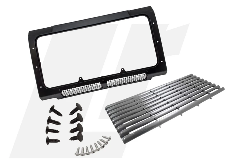 LRC11098 - Radiator Grille & Surround Kit - Land Rover Defender with Air Conditioning from 2002 onwards Image 1