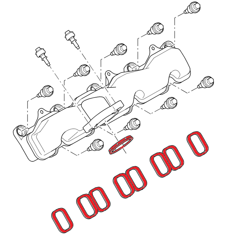 LRC11109 - Inlet Manifold Seal Kit - Land Rover Defender Puma TDCi 2.4 Image 2