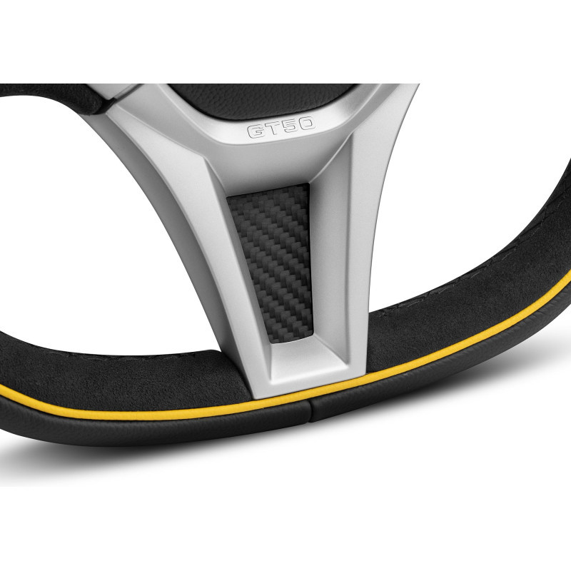 VGT502BKYE35R - MOMO GT-50 2.0 Steering Wheel - Yellow Stitching Image 5