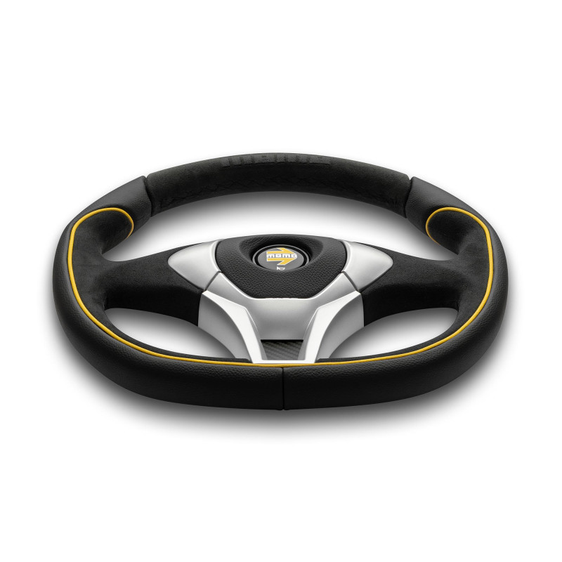 VGT502BKYE35R - MOMO GT-50 2.0 Steering Wheel - Yellow Stitching Image 3