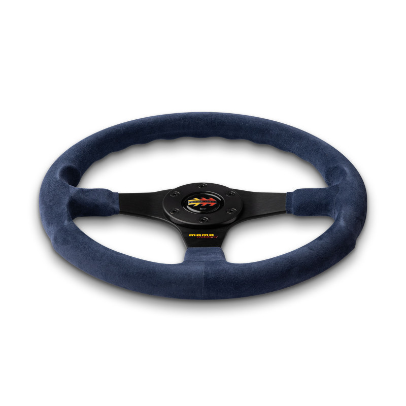 VMCO2SBL351PR - MOMO Corse 2.0 Steering Wheel - Blue Suede - The Original Corse Steering Wheel From The 1990's Has Been Re-Styled And Re-Launched For 2026 Image 2