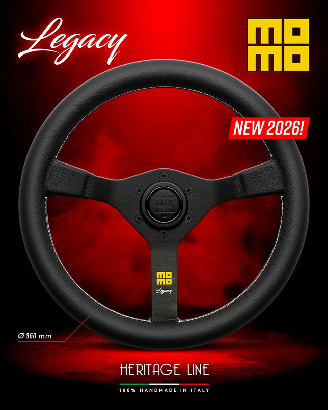 VLEGACY35BLKR - MOMO Legacy Steering Wheel - 350mm - NEW FOR 2026 Image 7