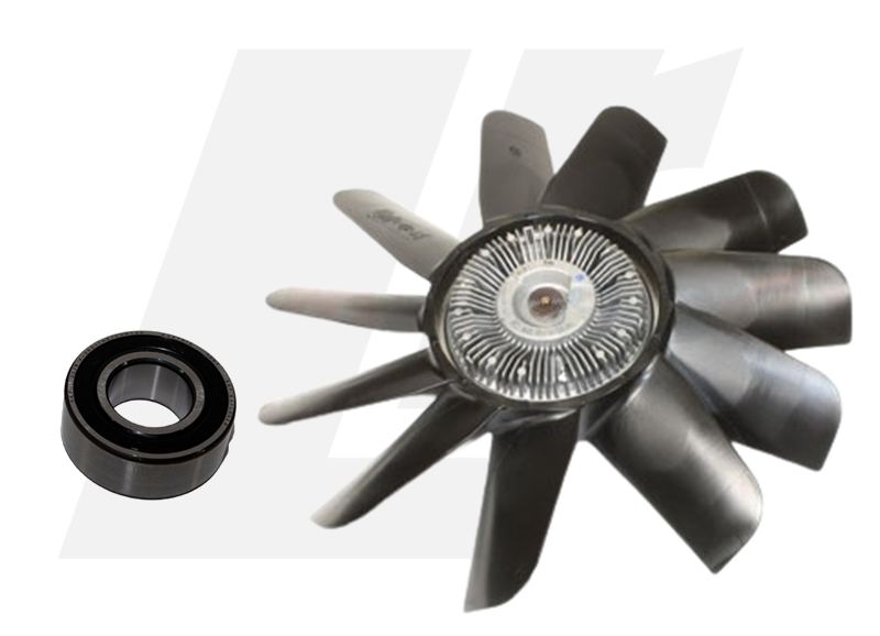 LRC11208 - Viscous Fan and Bearing Kit - TD5 - Land Rover Defender and Discovery 2 - Aftermarket and OEM options available Image 1