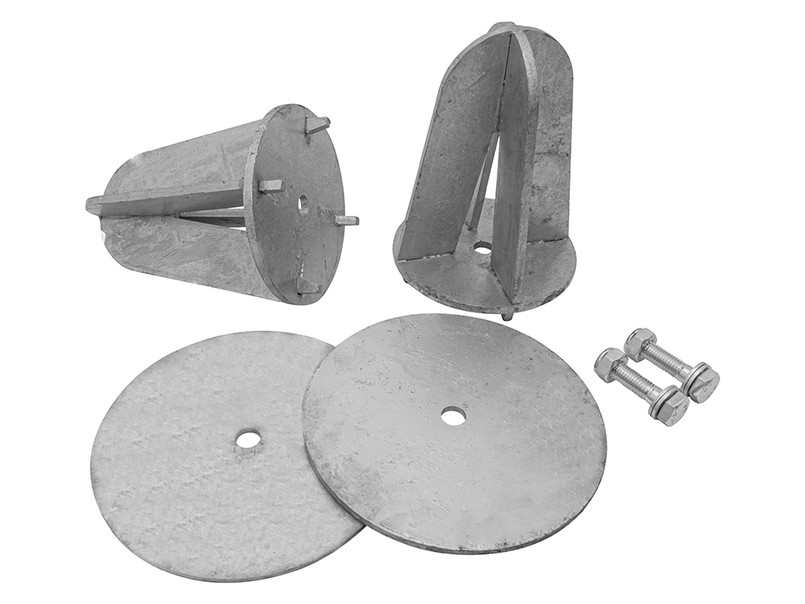 DA5763 - Galvanised Rear Dislocation Cones - Pair - Land Rover Defender 90 and Discovery 1 Image 1