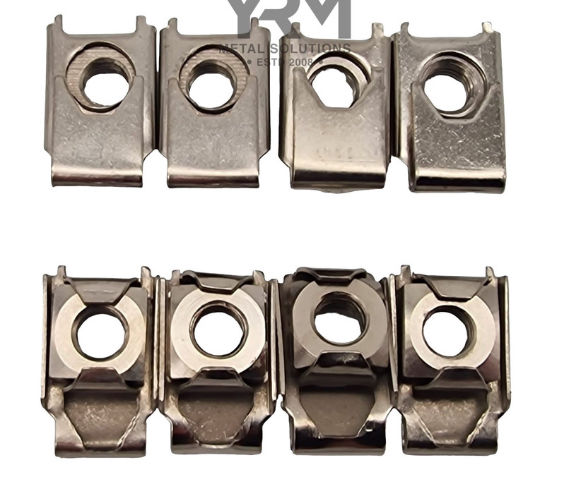 YRM1013 - Stainless Steel Hinge to Bulkhead Captive Nut (J-Clips) – Pack of 8 - Land Rover Defender & Series 2/2A/3 Image 1