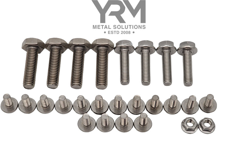 YRM1089 - Stainless Steel Front Axle Swivel Seal, Mudshield, Brake Pipe Bracket Fixing Kit - Land Rover Defender, Discovery 1 and Range Rover Classic Image 1