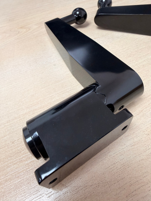 MTC5083 - Gloss Black Aluminium Mirror Arms for Land Rover Defender - Comes as a Pair - Fits Either Side from 1984-2016 Image 7