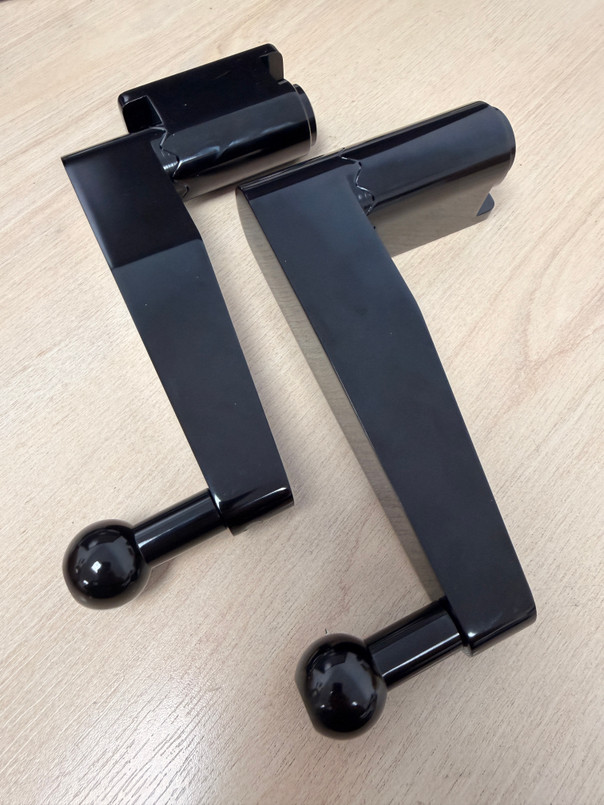 MTC5083 - Gloss Black Aluminium Mirror Arms for Land Rover Defender - Comes as a Pair - Fits Either Side from 1984-2016 Image 5